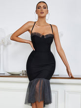 Strappy Gauze Ball Dress