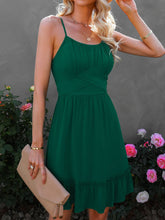 Slim Bow Suspender Open Back Dress