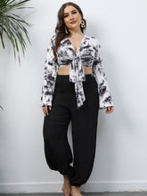 Plus Strandhose Lässige lockere Pumphose mit weitem Bein Leichte Hose