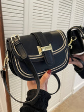 Colour Contrast Saddle Bag