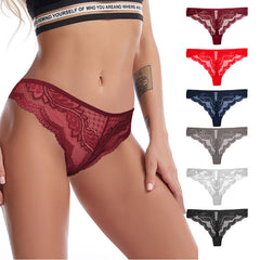 6 bragas de encaje floral