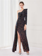 langes, schlankes Traum-Abendkleid