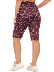 Pantalones cortos casuales con estampado irregular y pantalones deportivos