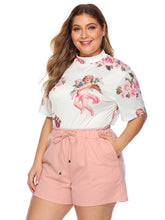 Pantalones cortos de descanso con cintura elástica y doble bolsillo