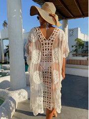 Traje de baño transparente para playa