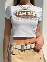 Crop-Top mit Rundhalsausschnitt und Monogramm-Pullover