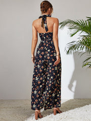 Mono con estampado de tirantes