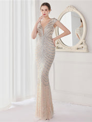 vestido largo de fiesta de noche