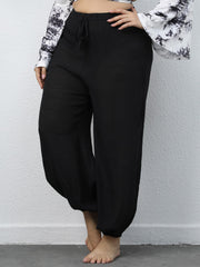 Pantalones de playa de talla grande, informales, holgados, de pierna ancha, ligeros