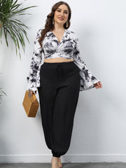 Pantalones de playa de talla grande, informales, holgados, de pierna ancha, ligeros