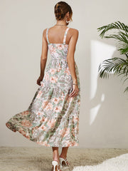 Sling High Waist Irregular Long Skirt