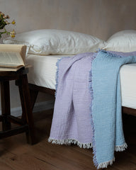 Light Weight Cotton Blanket - Purple