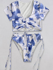 Traje de baño bikini con tiras