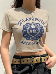 Camiseta con estampado de letras Clash