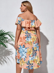 Vestido de un solo cuello y cintura estrecha