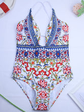 Sexy Printing Halter One-piece Swimwear