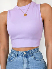Top liso con lazo, espalda descubierta y corte entallado
