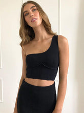 One-Shoulder Sloping Shoulder Sexy Slim Vest