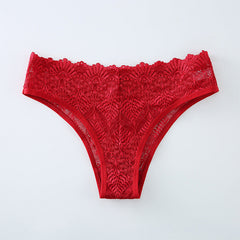 Conjunto de 4 bragas con ribete de encaje