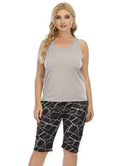 Pantalones cortos casuales con estampado irregular y pantalones deportivos