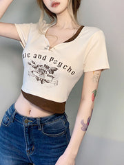 T-Shirt mit Buchstaben-Print