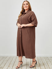 Camisa étnica de cuello en V y manga larga de un solo pecho