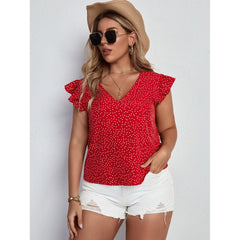 Camiseta sexy de lunares de verano