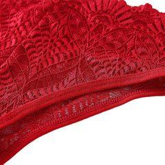 Conjunto de 4 bragas con ribete de encaje