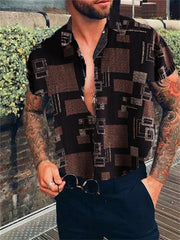 Plaid Prints Lapel Shirt