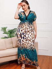 Vestidos de seda con escote en V estilo bohemio