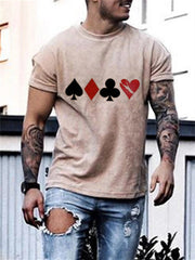 Playing Card Print T-shirt
