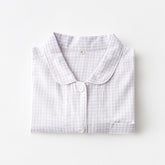 Gingham Long-Sleeve Pajama Set (3 Colors)