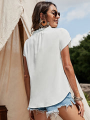 White Shirt Button Design Shirt