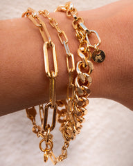 Pulsera de eslabones grandes
