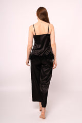 Pyjama-Set mit Feen-Camisole und Federbesatz