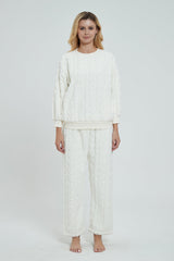 Andromeda Cozy Fluffy Fleece Matching Pajamas Set