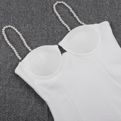 Bandage-Kleid mit kurzen Ärmeln und Riemchen zum Binden PF20008