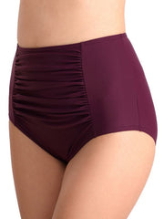 Gerüschter Bikinislip mit hoher Taille