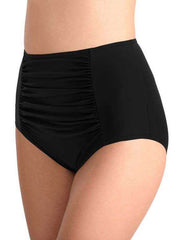 Gerüschter Bikinislip mit hoher Taille