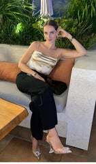 Camiseta sin mangas con corsé