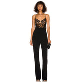 Strappy Sleeveless Lace Bandage Jumpsuit SJ061607
