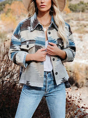 Cárdigan de manga larga con estampado geométrico