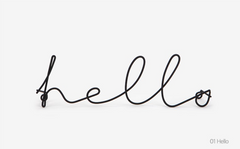 Cursive Wall Hanging