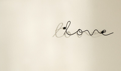 Cursive Wall Hanging