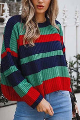 Round Neck Loose Knit Sweater