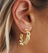 Vera Gold Hoops Medium