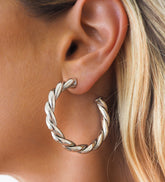 Vera Silver Hoops Large