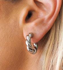 Vera Silver Hoops Small