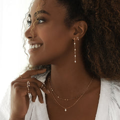 Vivian Tropfenohrringe in Roségold