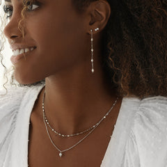 Vivian Tropfenohrringe Silber